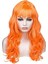 Turuncu Renk Astarlı Dalgalı Kesim Parti Peruğu (5047) 2
