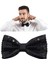 Gece Işıltısı Siyah Payetli Pullu Papyon 7x2 cm (5047) 2