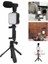 Tripod Telefon Tutucu Kumandalı Mikrofon LED Işık Vlog Video Kayıt 5