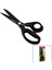 Brezilya Stili Terzi Makası Siyah - Yapışmaz Ergonomik Sap GL-606 91/4 (5047) 1