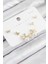 Pirinç Zirkon Taşlı Inci Melek Model Gold Renk 925 Ayar Gümüş Çivi Kadın Küpe Set 1
