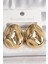 Pirinç Gold Renk Işlemeli Damla Model Kadın Küpe 1