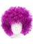 Koyu Mor Renk Violet Afro Bonus Saç Peruk (5047) 1