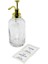 Yuvarlak Şeffaf Cam Sıvı Sabunluk 500ML (5047) 1