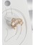 Pirinç Gold Renk Zirkon Taşlı Yıldız Model Kadın Kıkırdak Küpe 1