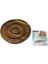 Akasya Yuvarlak 2 Bölmeli=1+1 Ahşap Servis Sunum Tepsi - Tahtası 20 x 1.4cm (5047) 1