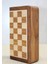 Özel Vernikli Mıknatıs Taşlı Ahşap Katlanabilir Kutulu Satranç Oyunu 17.5 cm G221 ( Lisinya ) 3