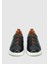 Siyah Deri Erkek Sneaker 3
