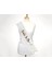 Beyaz Üzeri Gümüş Italik Alyanslı Bride To Be Yazılı Simli Işıltılı Kuşak Kemer 10 cm Genişlik (5047) 2