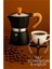 Italyan Moka Pot - 6061 Saf Alüminyum Ahşap Saplı - 6 Kişilik Siyah 1