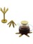 Standlı Ağaç Model 2pcs Ahşap Bambu Katlanır Nihale 6-Yapraklı Çiçek Modeli= Çap: 20CM (5047) 1