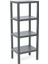 4 Raflı Gri Modüler Ünite Plastik 38X29X100 cm (5047) 1
