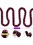 Mor Turuncu Renk 4 cm Genişlik Garland Çift Renk Sim Süs 180 cm (5047) 2