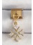 316L Çelik Gold Renk Sallantı Zirkon Taşlı Kar Tanesi Model Nomination Charm 1