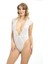 Beyaz Yarım Kol Dantel Bodysuit - 894 5