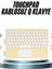 Android ve Ios Uyumlu Bluetooth Klavye Touchpad Slim Kablosuz Wifi Q Klavye 1