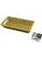 DİKDÖRTGEN=16X30CM Derin=4.5cm Ahşap Bambu Sunum Tepsisi Çift Oyma Kulplu (5047) 1