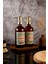500ML Ahşap Stantlı Amber Renkli Red Serisi Gold Başlıklı El Sabunu ve Bulaşık Detarjanı Şişesi 3