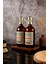 500ML Ahşap Stantlı Amber Renkli Red Serisi Gold Başlıklı El Sabunu ve Bulaşık Detarjanı Şişesi 4