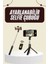 Cep Telefonu Tripod Standı Manyetik Selfie Sopa Bluetooth Uzaktan Kumandalı 2