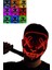 LED Işıklı Neon Maske Cadılar Bayramı Maskesi Korkunç Korku Maskesi 1