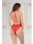Kırmızı Dantelli Fantezi Bodysuit - 856 4
