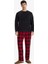 Pijama Takımı Regular Fit Polar Uzun Kollu Üst Ekose Desenli Uzun Alt F4561AX25WN 1