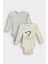 Erkek Bebek Yenidoğan Fitilli Kaşkorse 2'li Uzun Kollu Çıtçıtlı Body F4653A525AU 1