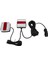 1 Set 12V Arka Kombinasyon LED Çekme Römork Kuyruğu Işık 7 Pin Evrensel Fren Durdurma Lisans Numarası Plaka Lambası (Yurt Dışından) 2