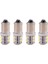 4x T11 BA9S T4W 233 Bayonet 10 Smd LED Araç Koolu Iç Yan Açık Beyaz (Yurt Dışından) 1
