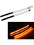 Evrensel Motosiklet Çatal LED Turn Sinyal Şerit Işıkları Kiti 45-70MM Çatal, 2 Adet Amber Için Uygun (Yurt Dışından) 3