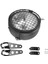 Retro Vintage Motorcycle Universal Yan Mount 35W 6.5 Inç Şeffaf Far Cafe Racer ile Grille + Braket Kiti (Yurt Dışından) 3