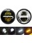 Retro Motorcycle 5.75 Inç LED Far Far Için Harley Far Gündüz Dönüş Sinyali Modifikasyonu Açık Siyah (Yurt Dışından) 2