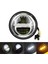 Retro Motorcycle 5.75 Inç LED Far Far Için Harley Far Gündüz Dönüş Sinyali Modifikasyonu Açık Siyah (Yurt Dışından) 3