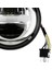 Retro Motorcycle 5.75 Inç LED Far Far Için Harley Far Gündüz Dönüş Sinyali Modifikasyonu Açık Siyah (Yurt Dışından) 5