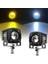 Motosiklet Spot Far Yardımcı LED Sisli Beyaz+Amber Light 6000000LM Araba Kamyonu Suv Utv Traktör Teknesi (Yurt Dışından) 4