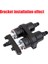 Kütle Alüminyum Çift Yakıt Pompası Kelepçesi Montaj Braket Çıkış Manifoldu 044 Için -Bosch 380LPH Için (Yurt Dışından) 2