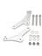 Kawasaki Için ZX25R ZX4R 2023+ Motosiklet Bırakma Bağlantıları Çerçeve Gövde Bağlantı Desteği Arka Kol Süspansiyonu 25MM Gümüş (Yurt Dışından) 1