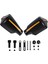 Çift Motosiklet El Muhafızları 7/8 Inç 22MM Gidon Handguard Tutucu Koruyucu Bisiklet Fırçası Rüzgar Koruma Koruyucusu (Siyah) (Yurt Dışından) 1