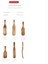 El Yapımı Premium Ahşap Spurtle Seti Spurtles Mutfak Aletleri Ahşap, Isıya Dayanıklı Yapışmaz Iskoç Spurtle Seti (Yurt Dışından) 5