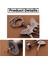 Şarap Açacağı, 3'ü 1 Arada Çinko Alaşımlı Premium Kanatlı Tirbuşon Şarap Şişe Açacağı ve Çok Amaçlı Şişe Açacağı Coppercolor (Yurt Dışından) 3