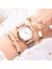 Yeni Alaşım Örgü Kayış Bayan Izle Çiçek Kadranı Quartz Saat 5 Parçalı Set Mıknatıs Toka Rahat Kadın Izle Bilezik Izle Casio Seiko (Yurt Dışından) 2
