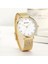 Altın Beyaz Curren Moda Izle Kadın Saatler Bayanlar Paslanmaz Çelik Bilezik Saatler Kadın Casio (Yurt Dışından) 2