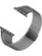 Apple Watch 11 (42MM) Uyumlu Mıknatıslı Hasır Metal Kordon-01 Gümüş -Saathariç 2