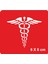 Tıp Sembolü-Caduceus(Kadüse) Tattoo Geçici Dövme Şablonları Kına Kalıpları 1