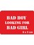 Bad Boy Looking For Bad Girl Tattoo Geçici Dövme Şablonları Kına Kalıpları 1