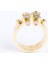 Altın Rengi Asimetrik Figürlü Parlak Taşlı Yüzük 3