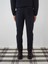 Erkek Lacivert Pamuk Dokulu Slim Fit Sweat Pantolon 5