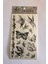 Renksiz Kelebekler Yapıştırma Sticker Dövme Geçici Dövme Temporary Tattoos 1