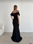 Yakasi Kat Detayli Maxi Boy Abiye ve Mezuniyat Elbisesi 582587 Siyah 3